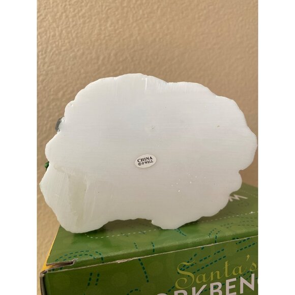 Santa’s Workbench Duck Pond Trees Resin Village Accessory 2002 w/ Box Pre-Owned - Picture 11 of 12